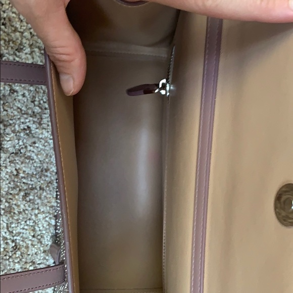 Alaia Nude/Tabac Tote with Crossbody Strap - Picture 7 of 11